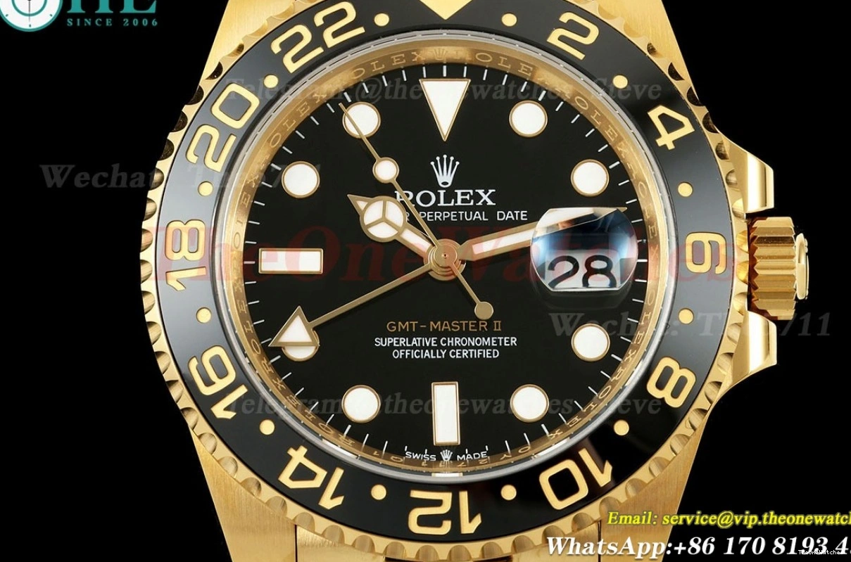 YG Jub SH3285 EWEF Master II Dial YG Black 40mm V2 GMT 126718 0509